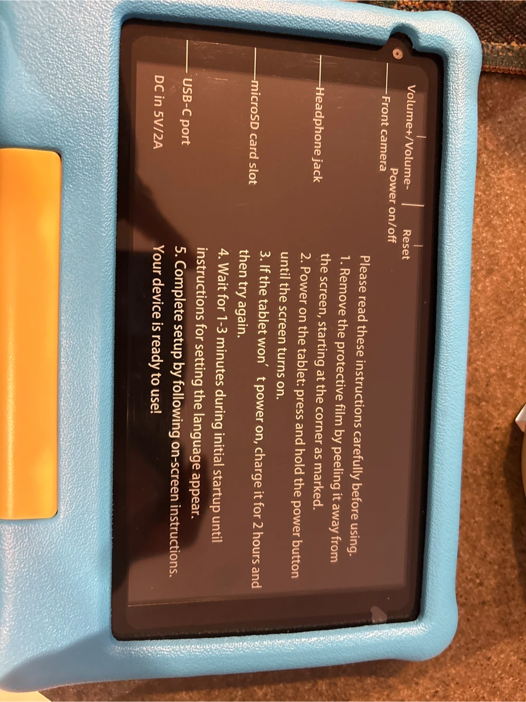 Blue Kids Tablet