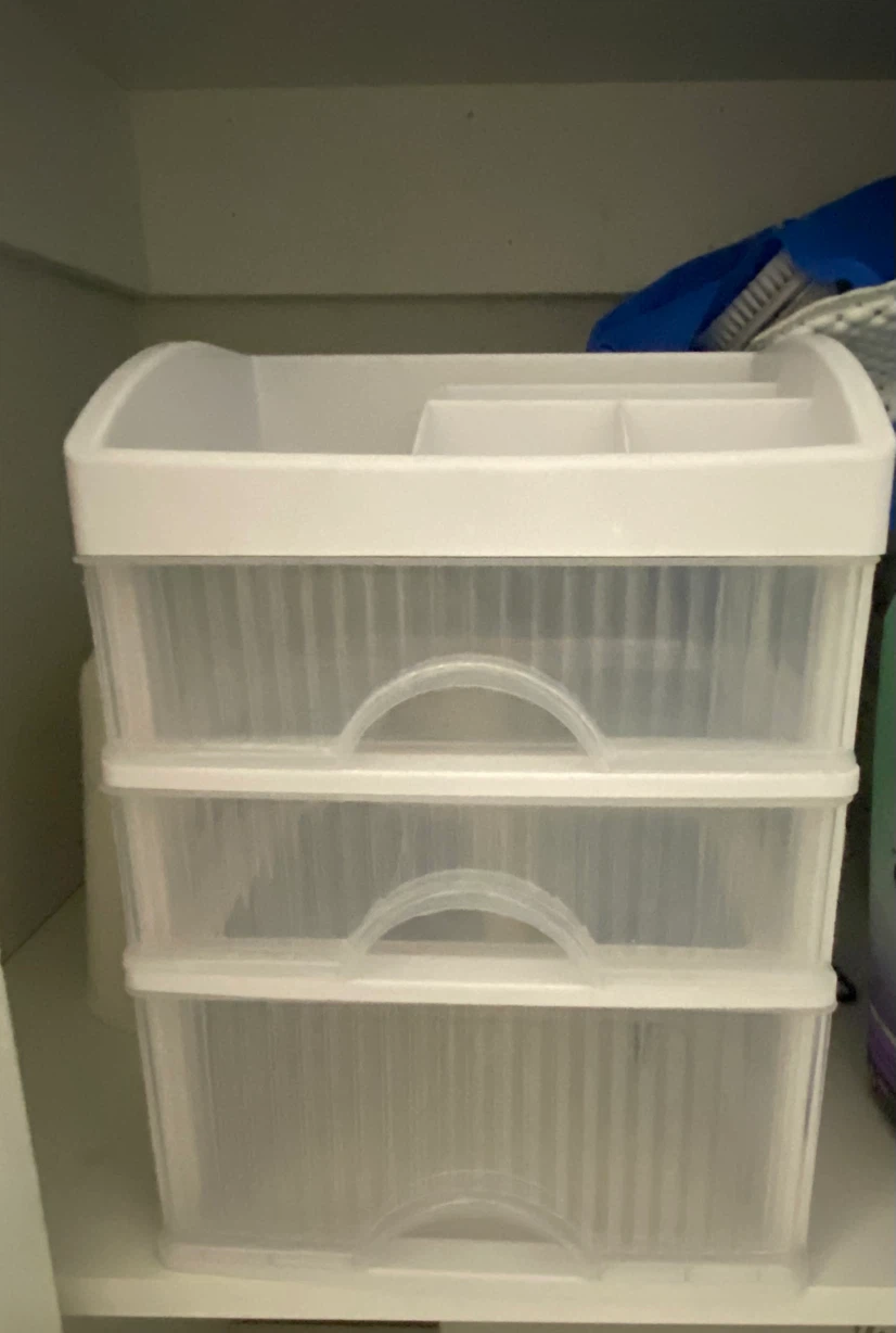White 3-Drawer Makeup Organizer - photo 4