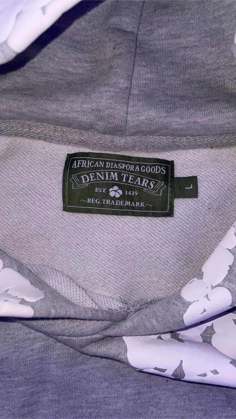 Denim Tears Grey Hoodie - photo 3