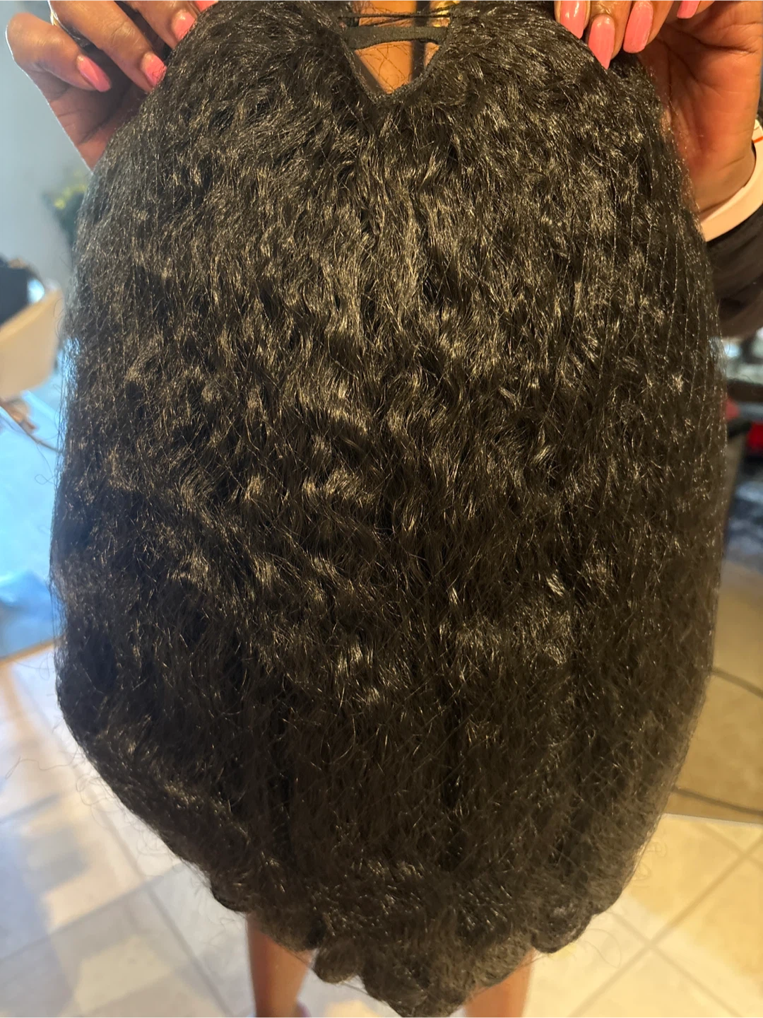 Black Kinky Curly Wig - photo 2