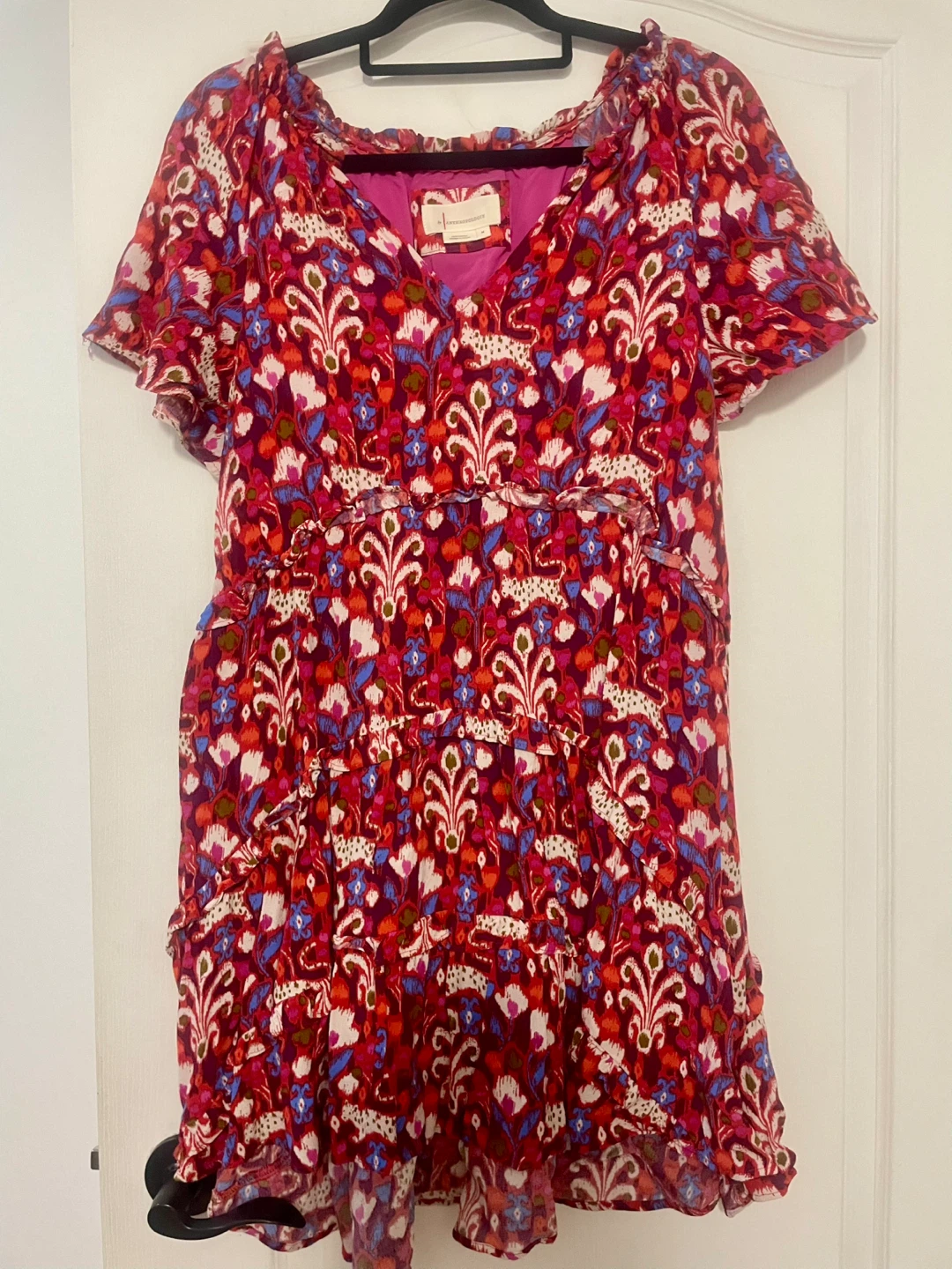 Anthropologie Robin Tiered Mini Dress Size Medium