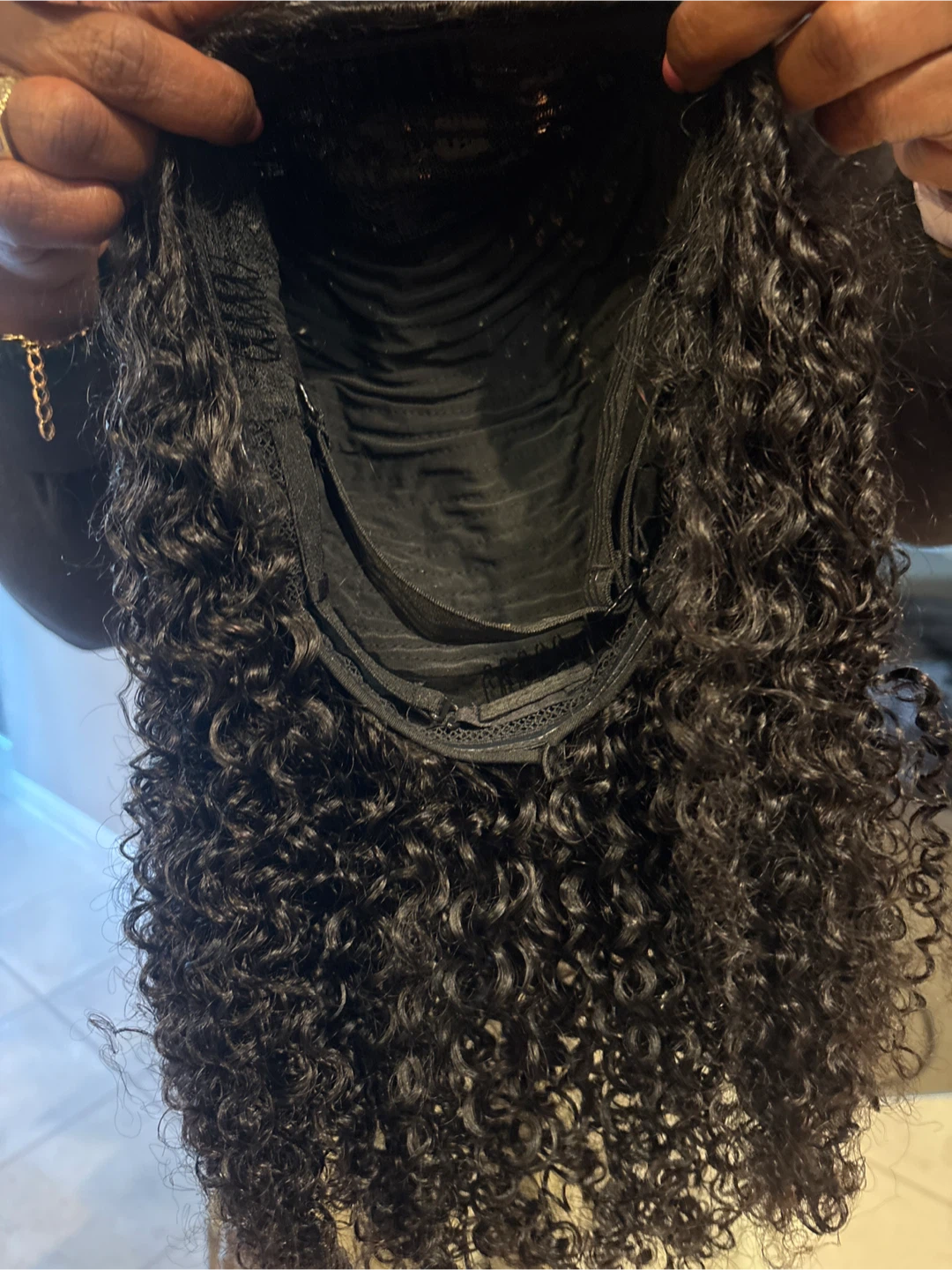 Black Curly Wig - photo 2