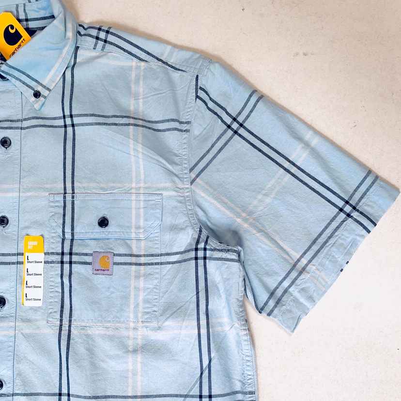 Carhartt Men’s Shirt Size Large Short Sleeve Button Up Shirt NEW - photo 5