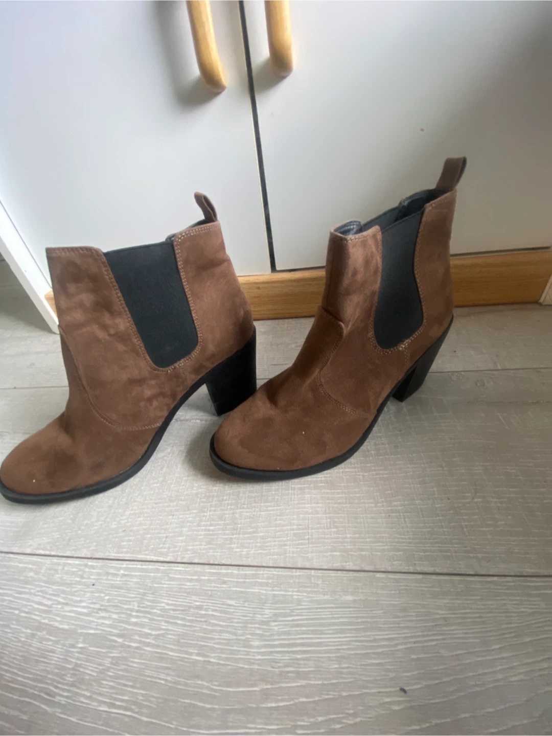 Brown Suede Chelsea Boots