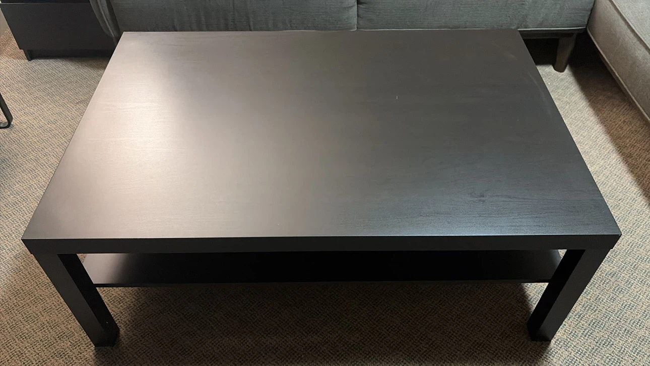 Coffee table and Black 2-Drawer Nightstand