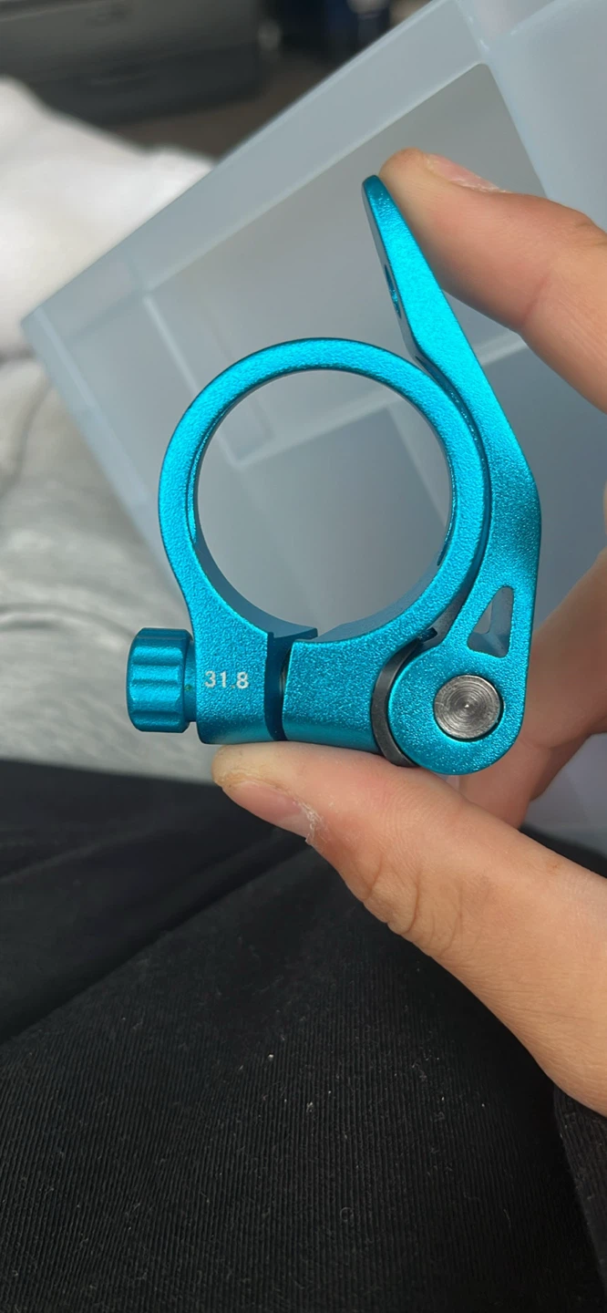 Blue 31.8mm Seatpost Clamp