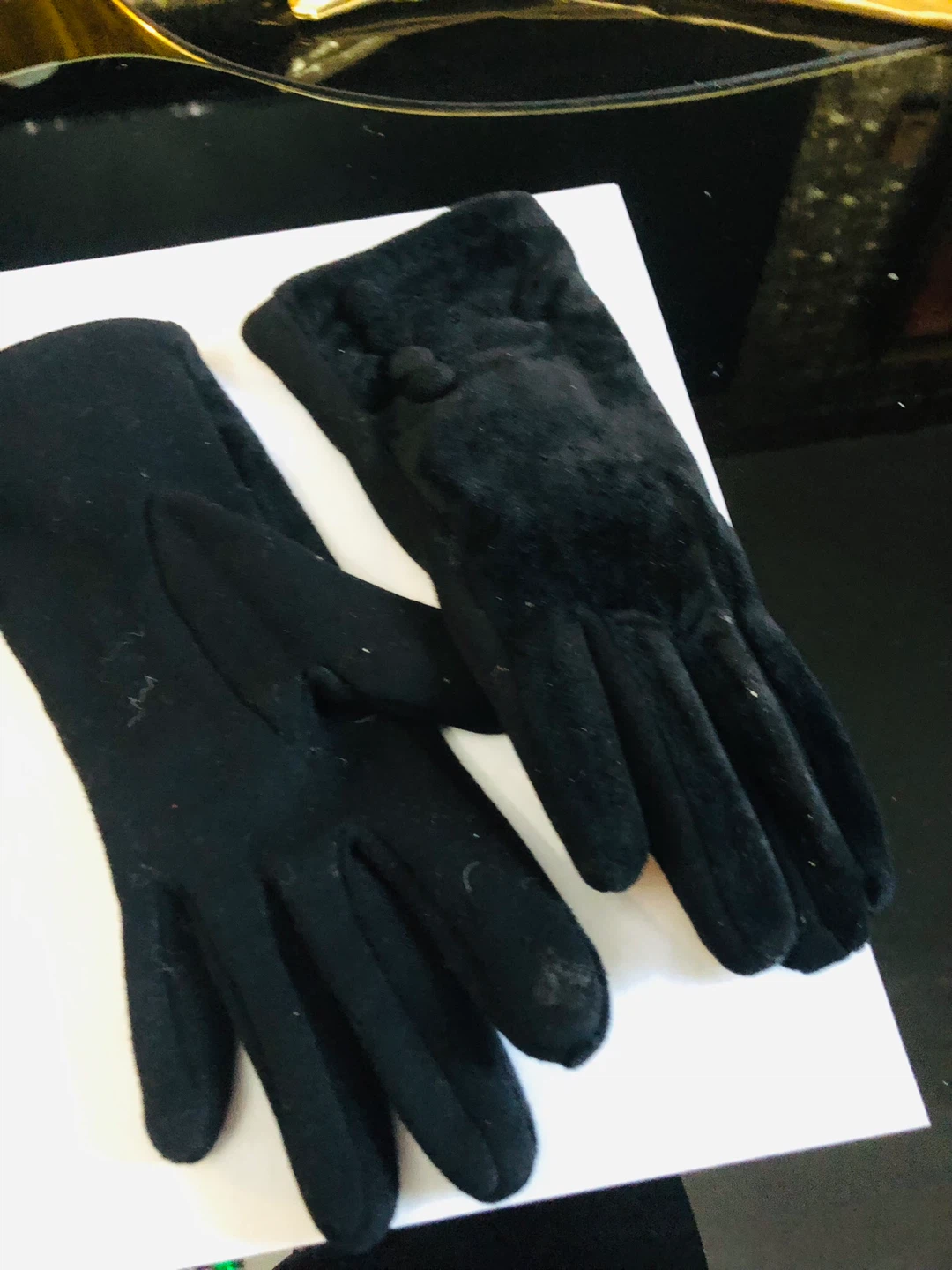 Women's Fashion Gloves Set - Black, Gold, Pink - photo 5