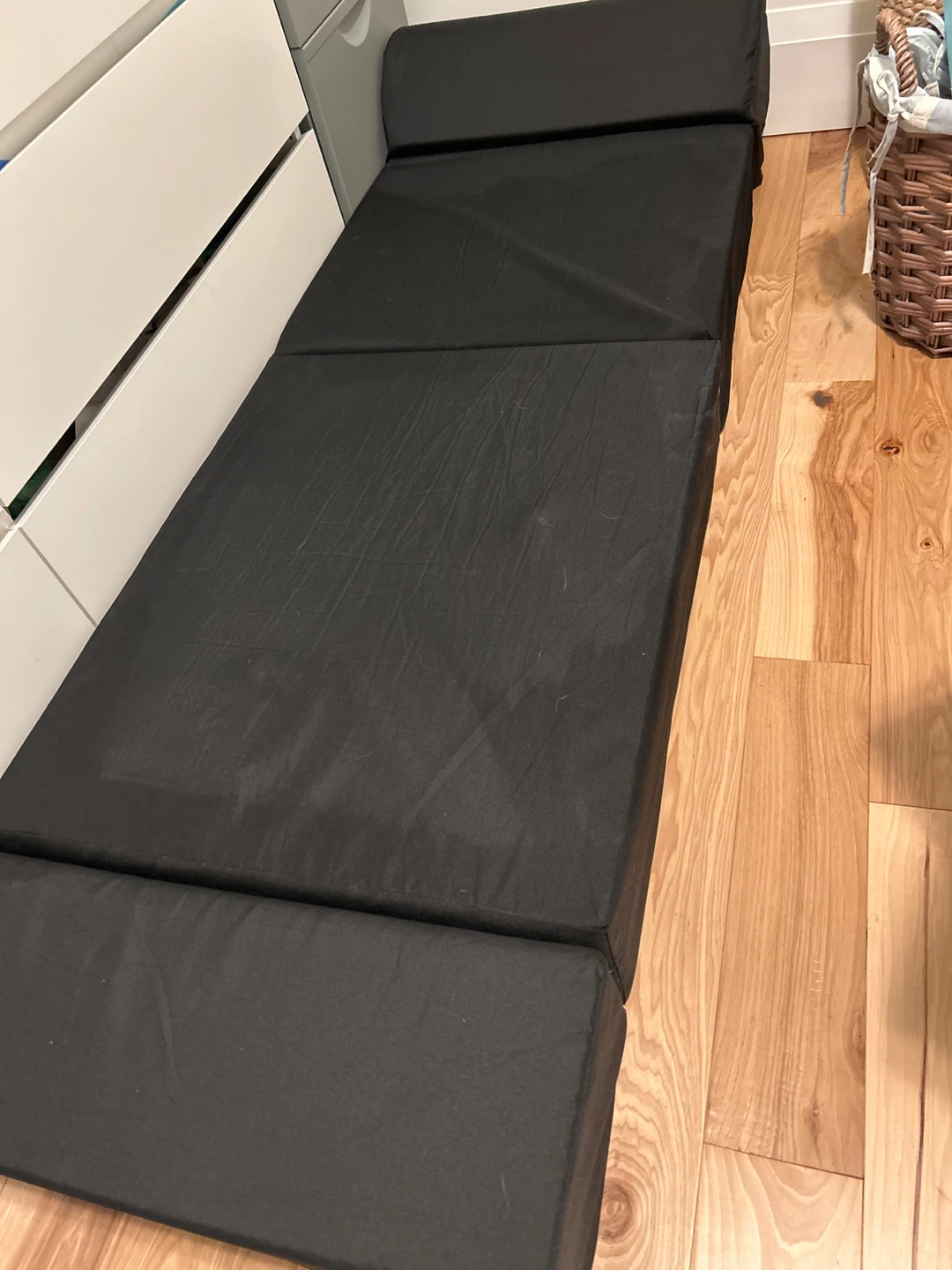 Black Foldable Foam Chair Bed - photo 3
