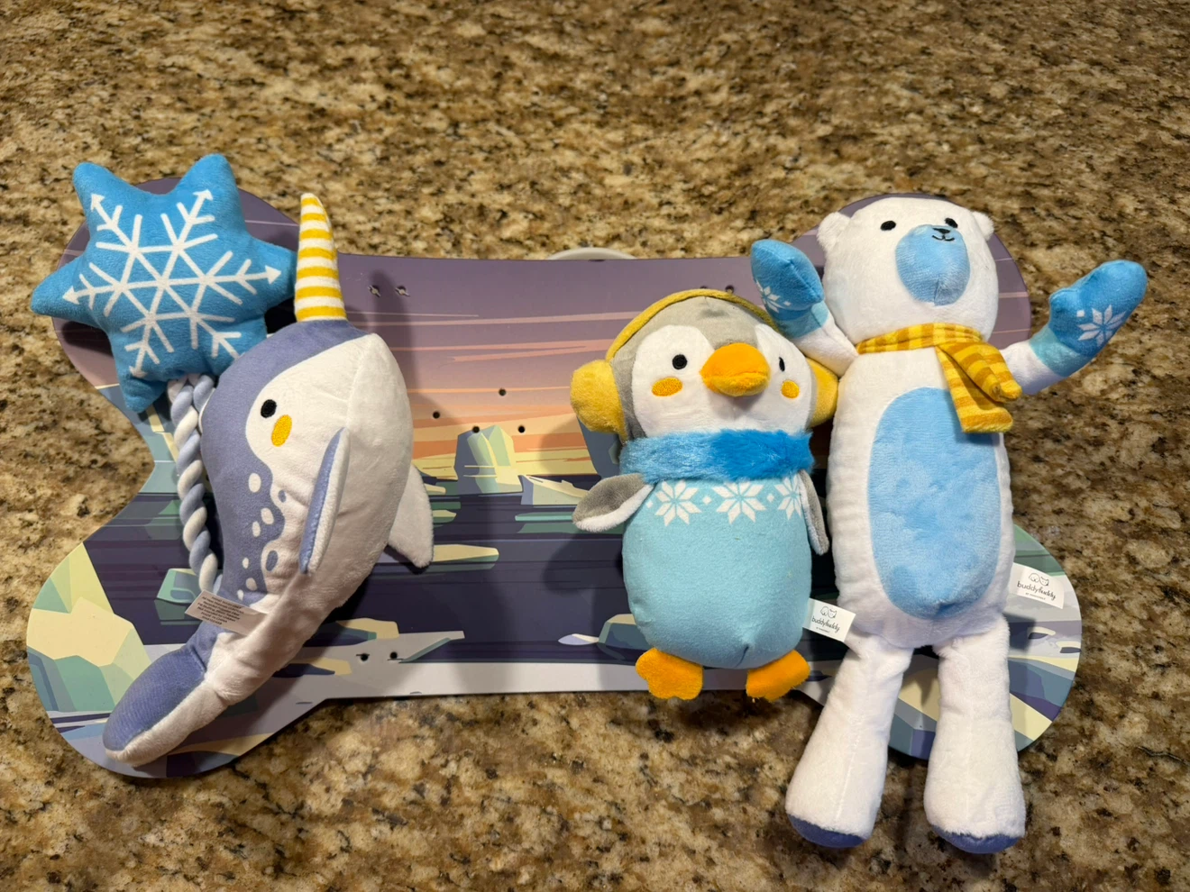 Buddy & Buddy Winter Animal Plush Dog Toys
