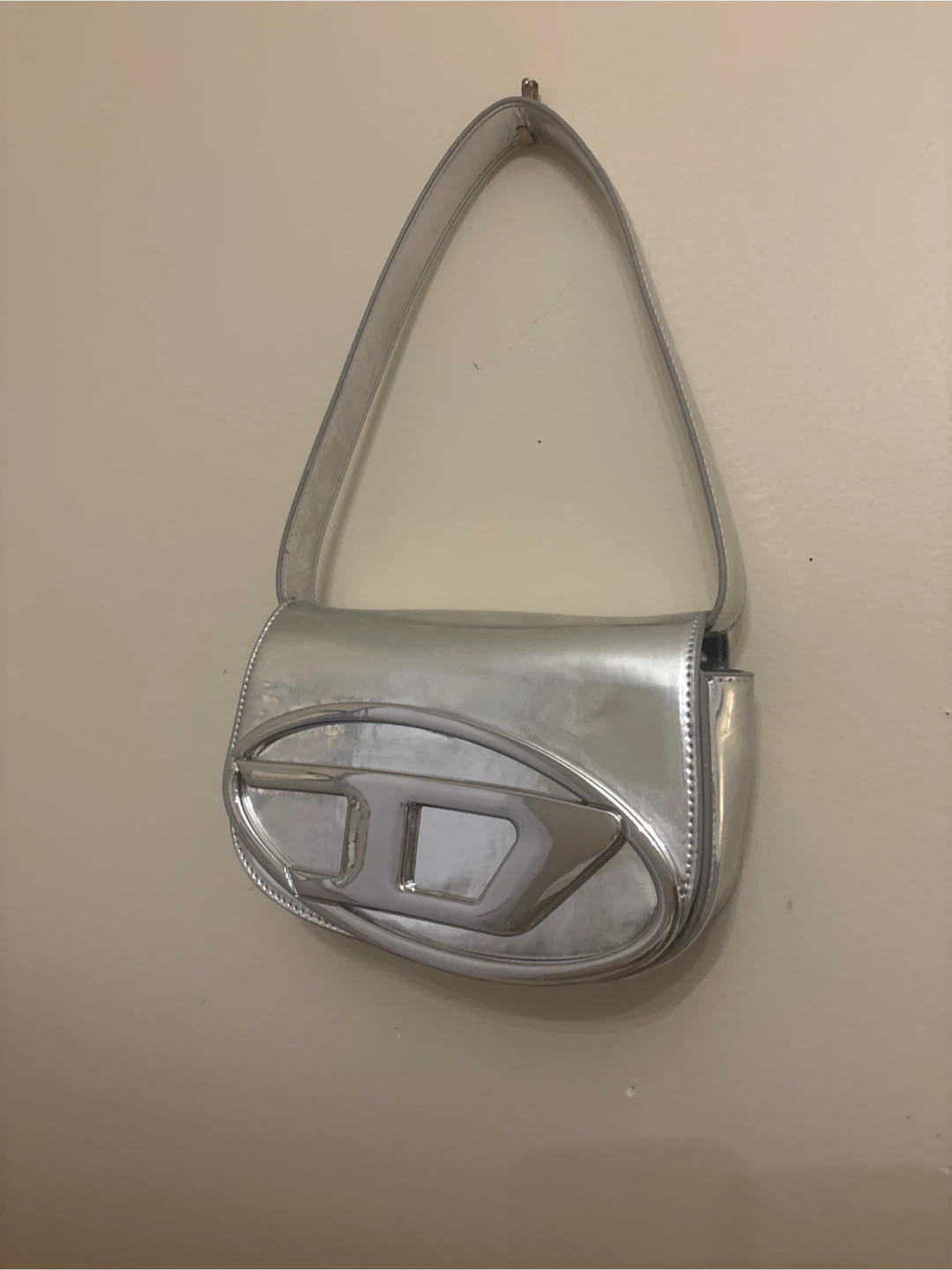 Silver Diesel Shoulder Bag