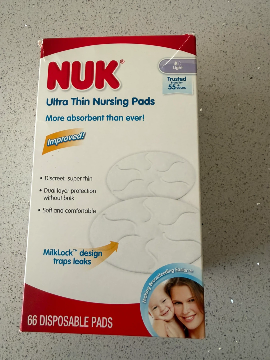 NUK Ultra Thin Nursing Pads - 66 Disposable Pads