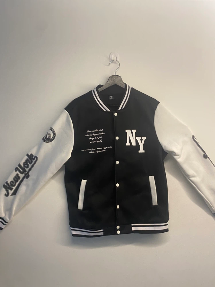Black & White Varsity Jacket