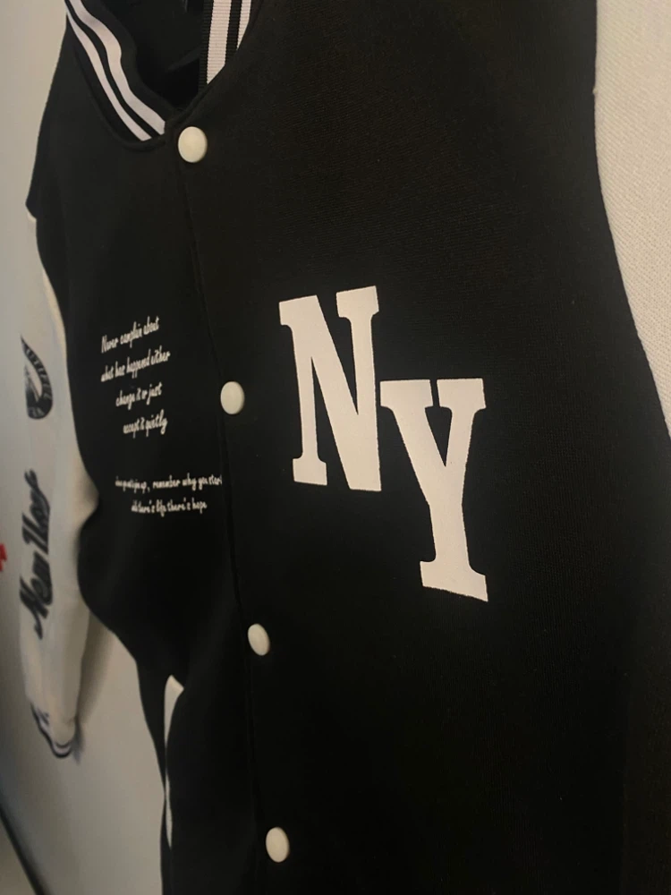 Black & White Varsity Jacket - photo 2