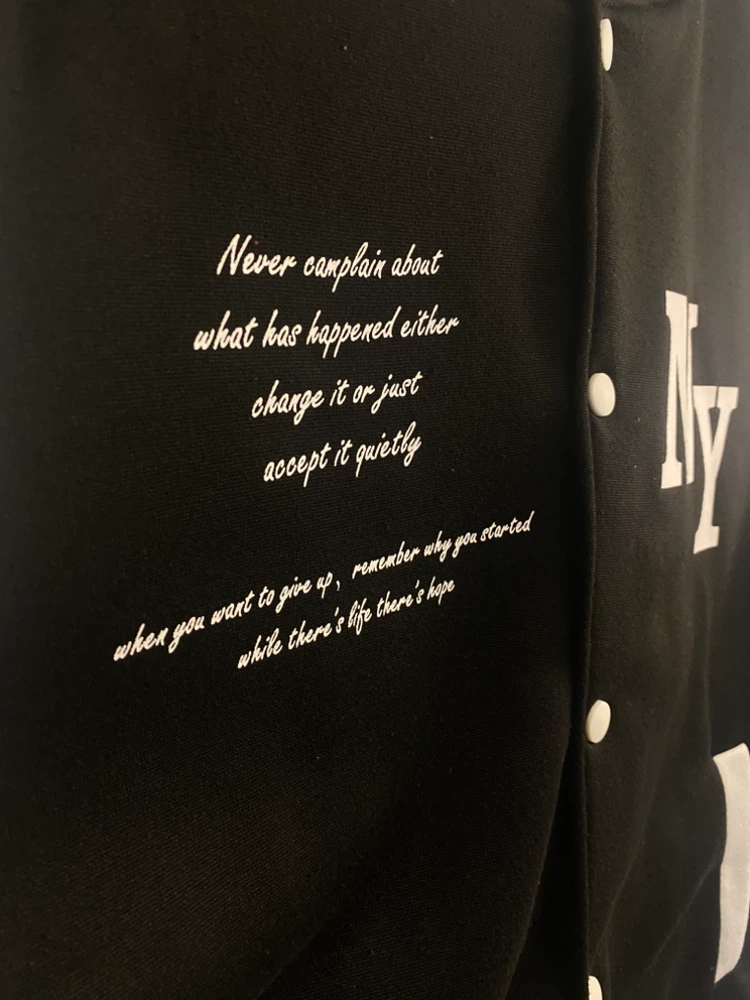 Black & White Varsity Jacket - photo 3