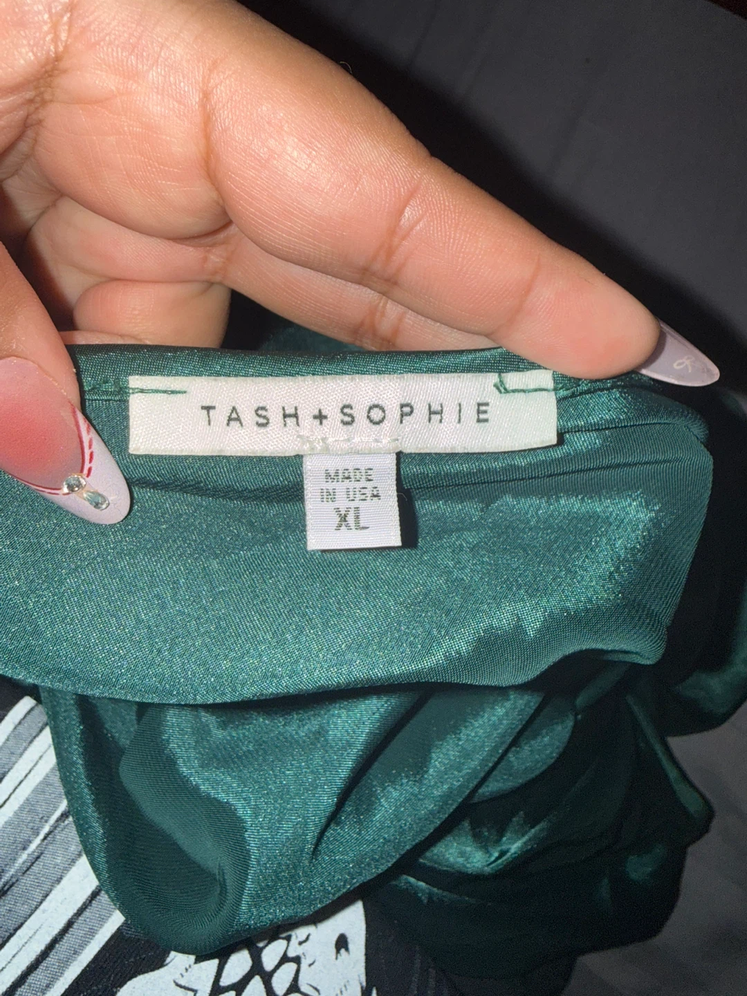 Tash + Sophie Emerald Green Cami Top - photo 3