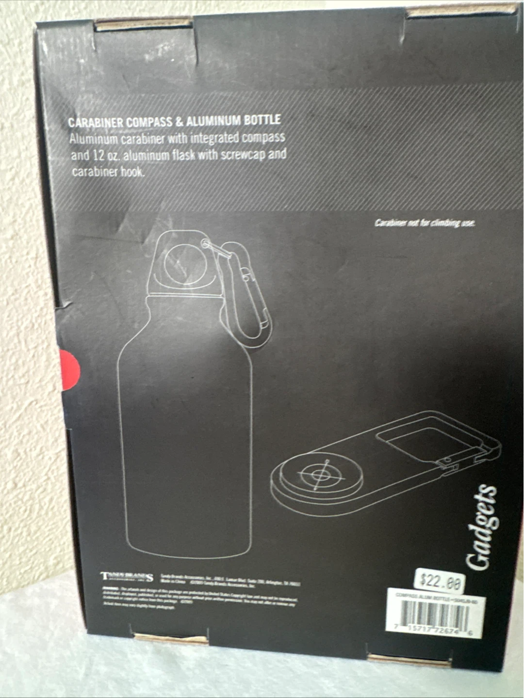 Carabiner Compass & Aluminum Bottle Set - photo 3