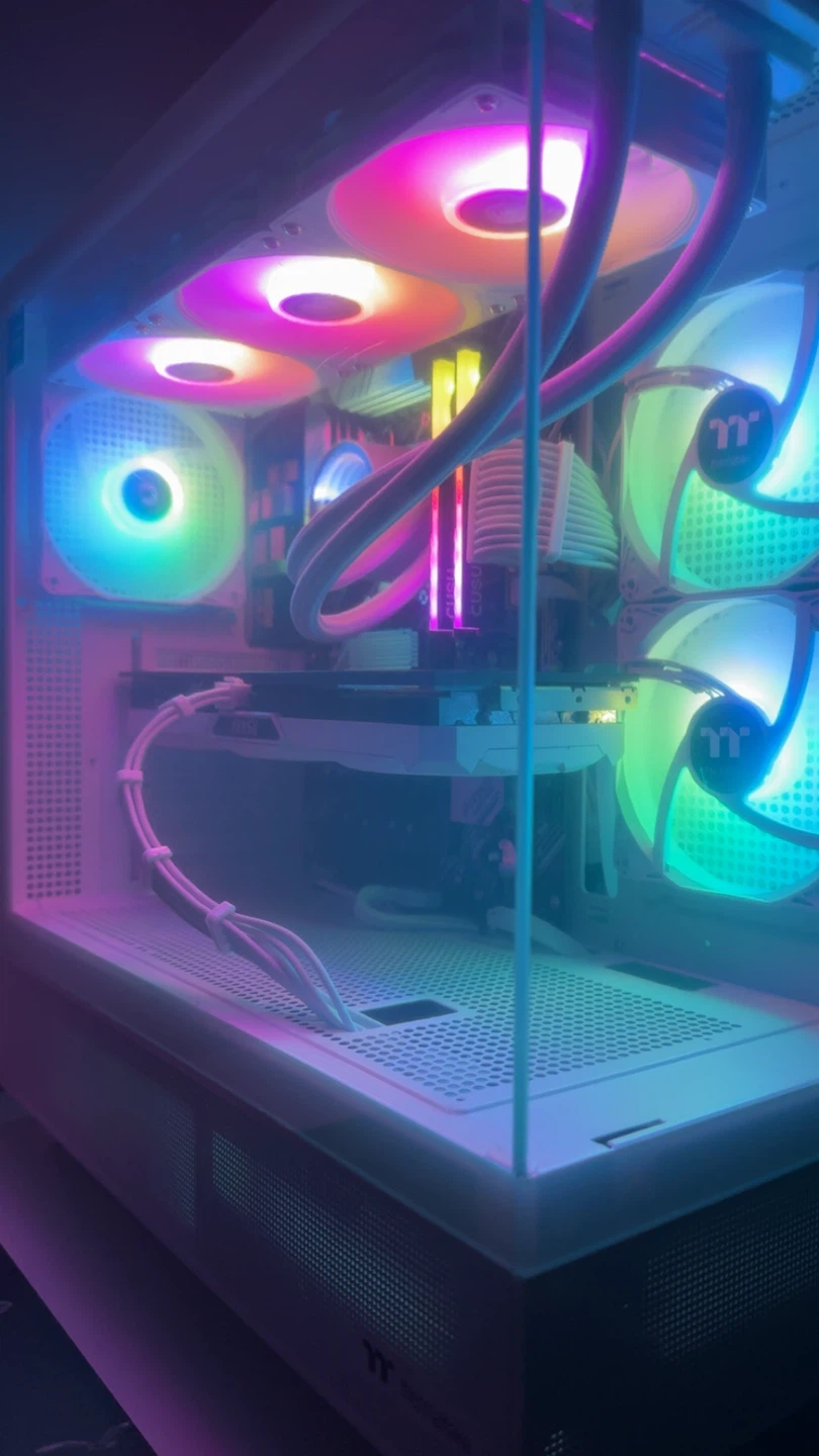 Epic white gaming pc | Ryzen 7 5700x - Rtx 4060ti - 32Gb DDR4