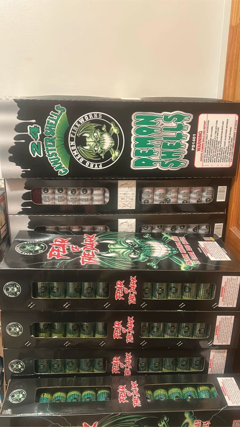 Assorted Fireworks Display Box Lot