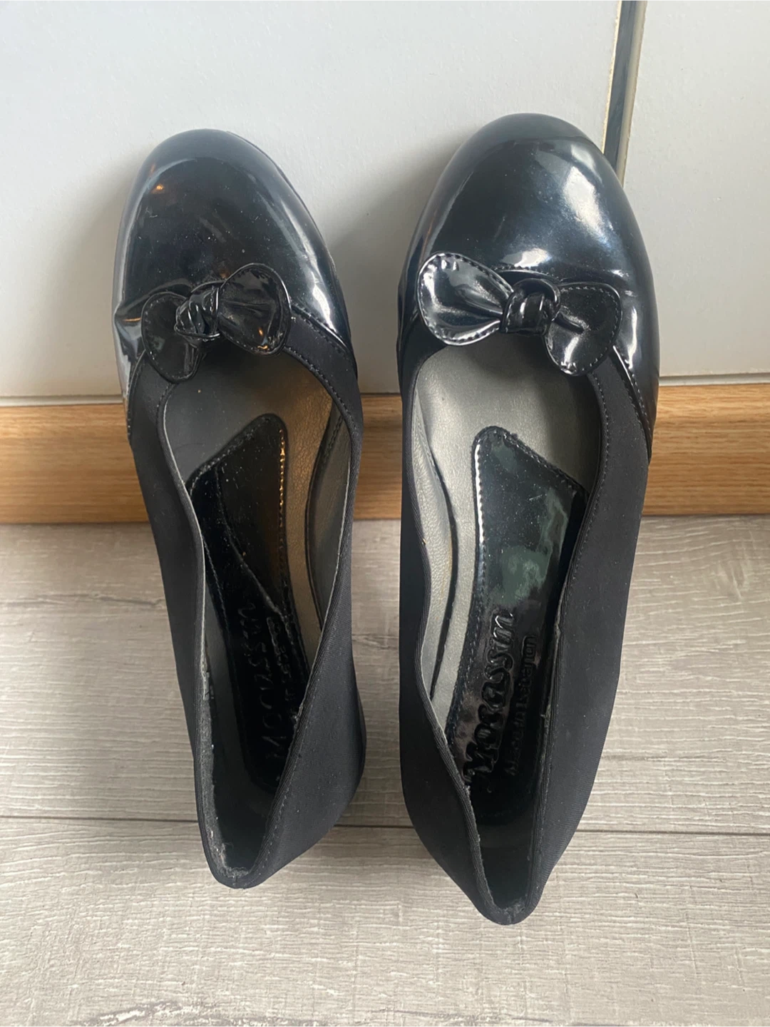 Mocassini Black Patent Bow Flats - photo 2