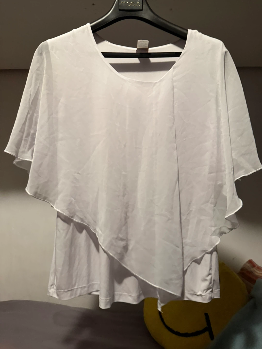 Fashion One USA White Overlay Top