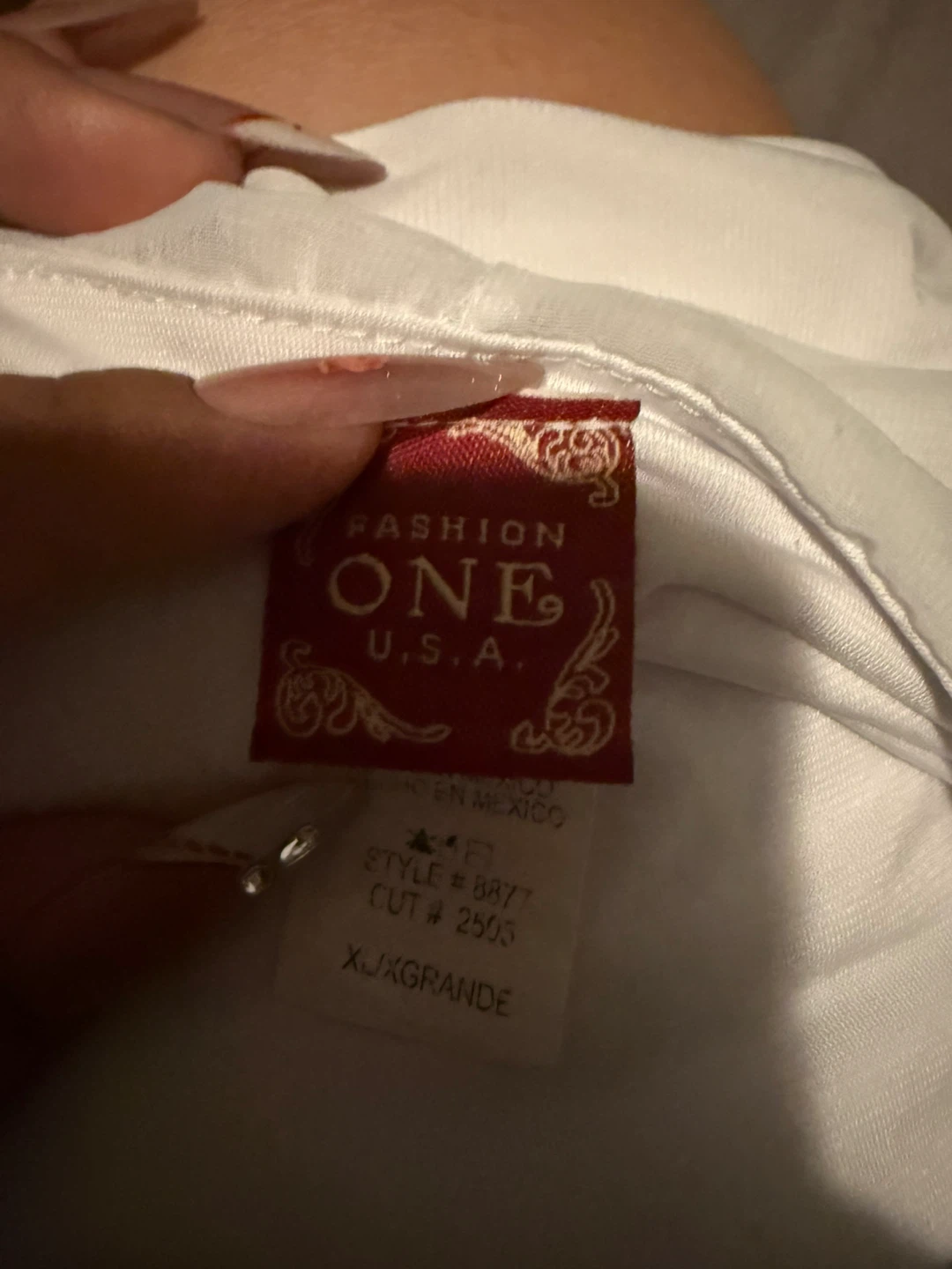 Fashion One USA White Overlay Top - photo 3