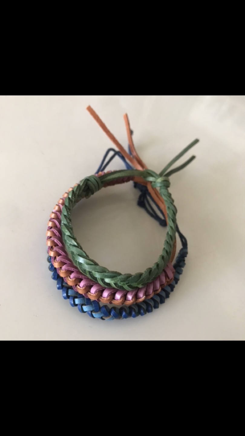 NEW 3 Leather Bracelets + FREE Bookmark: From Portugal