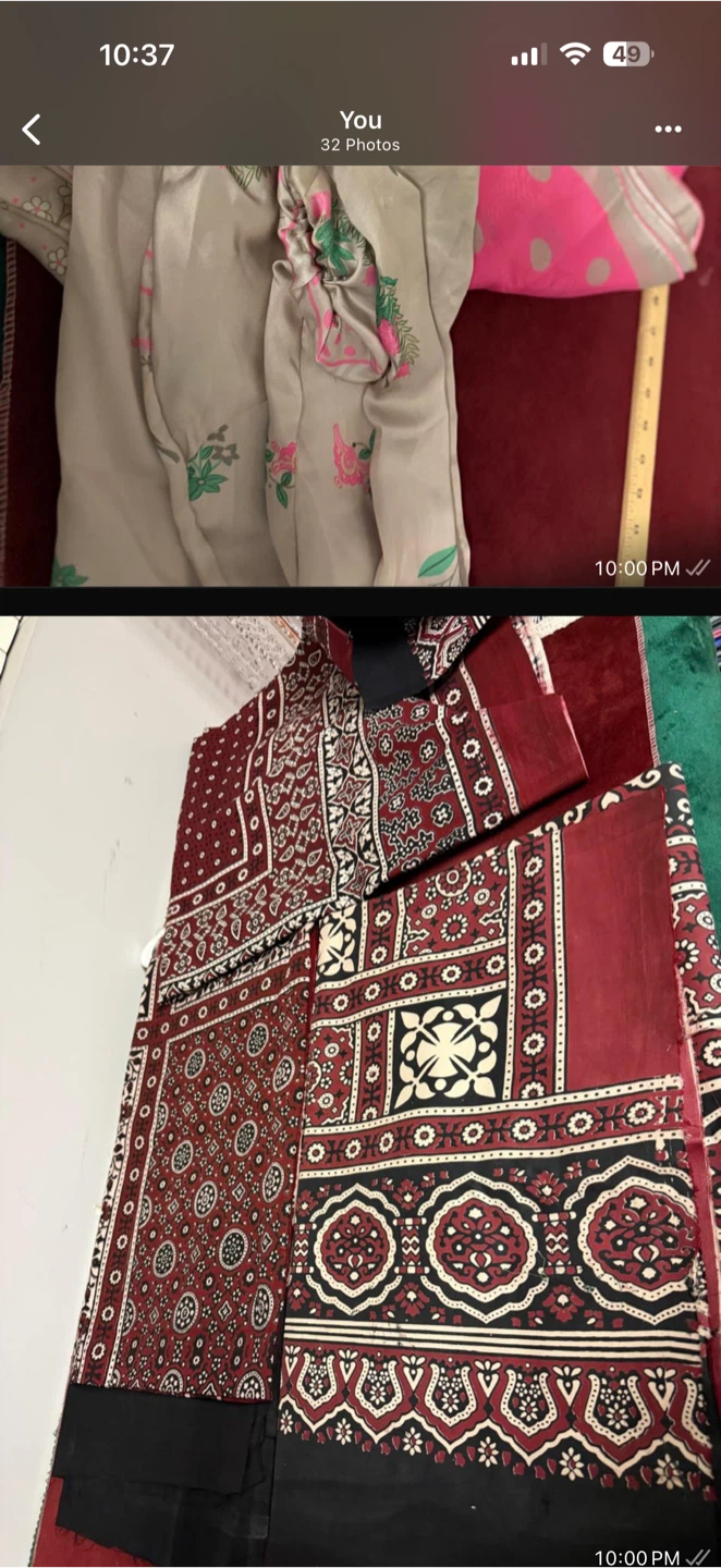 Unbranded Traditional Block Print Fabric