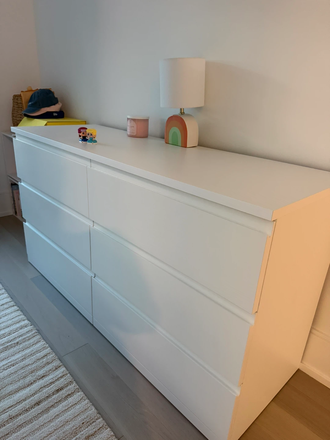 White 6-Drawer Dresser - photo 2