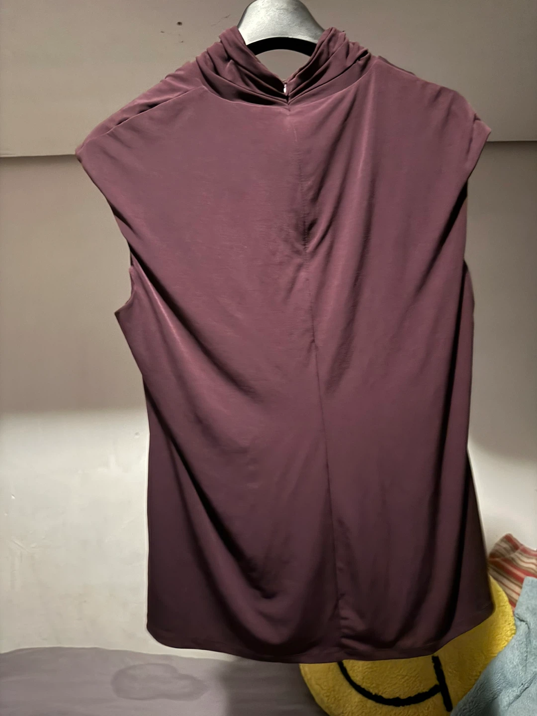 Calvin Klein Sleeveless Mock Neck Top with Gold Detail - photo 2