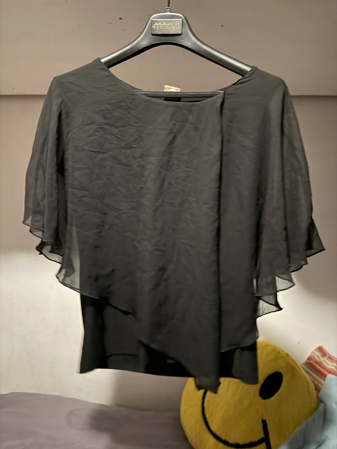 Black Fashion One U.S.A. Cape Top