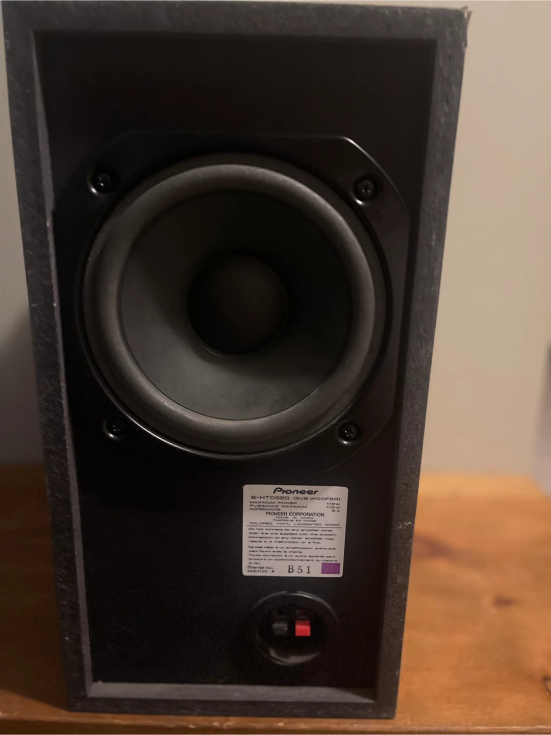 Pioneer S-HTD520 Subwoofer - photo 3