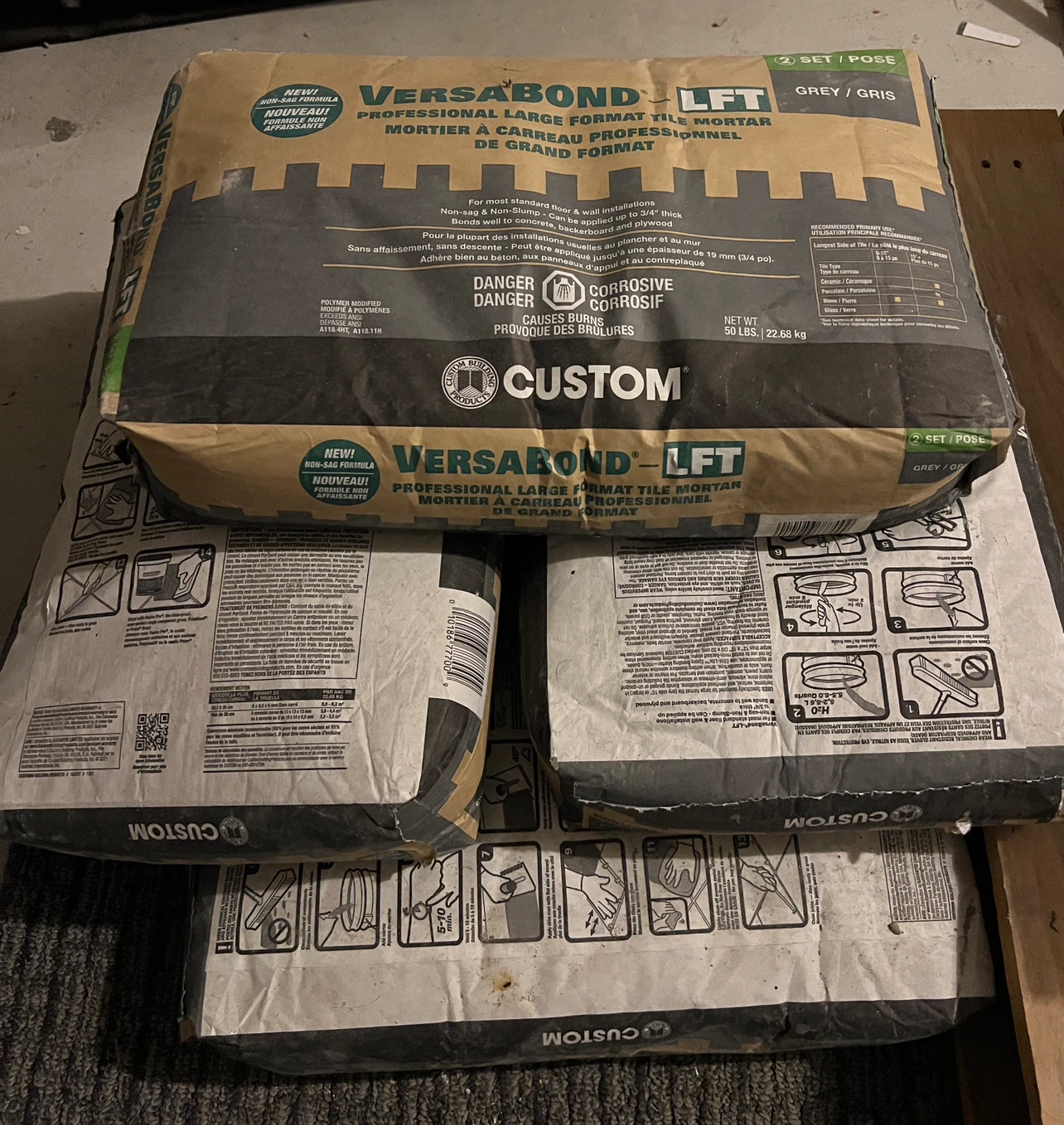 Custom VersaBond LFT Professional Large Format Tile Mortar - photo 2