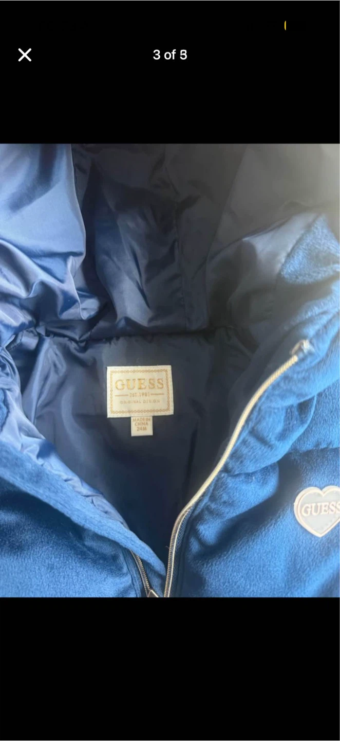 Blue Guess Puffer Jacket - photo 3