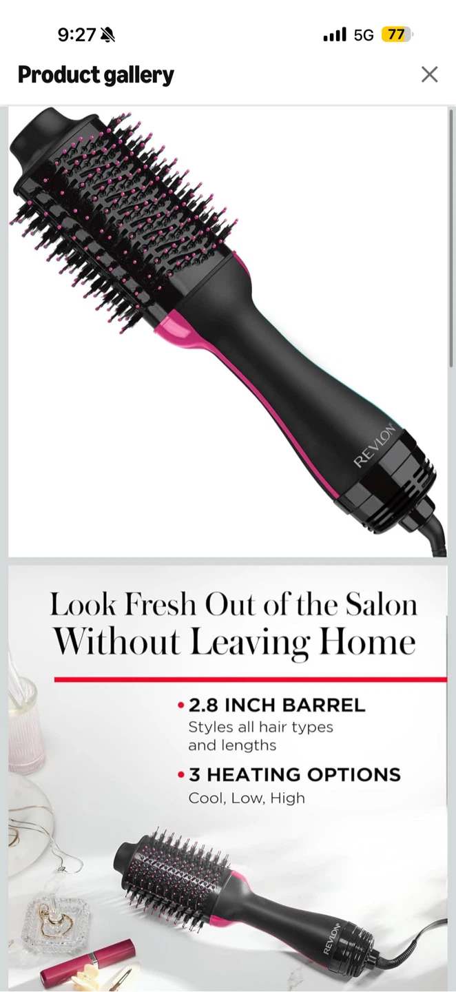 Revlon 2.8 inch One-Step Hair Dryer and Volumizer
