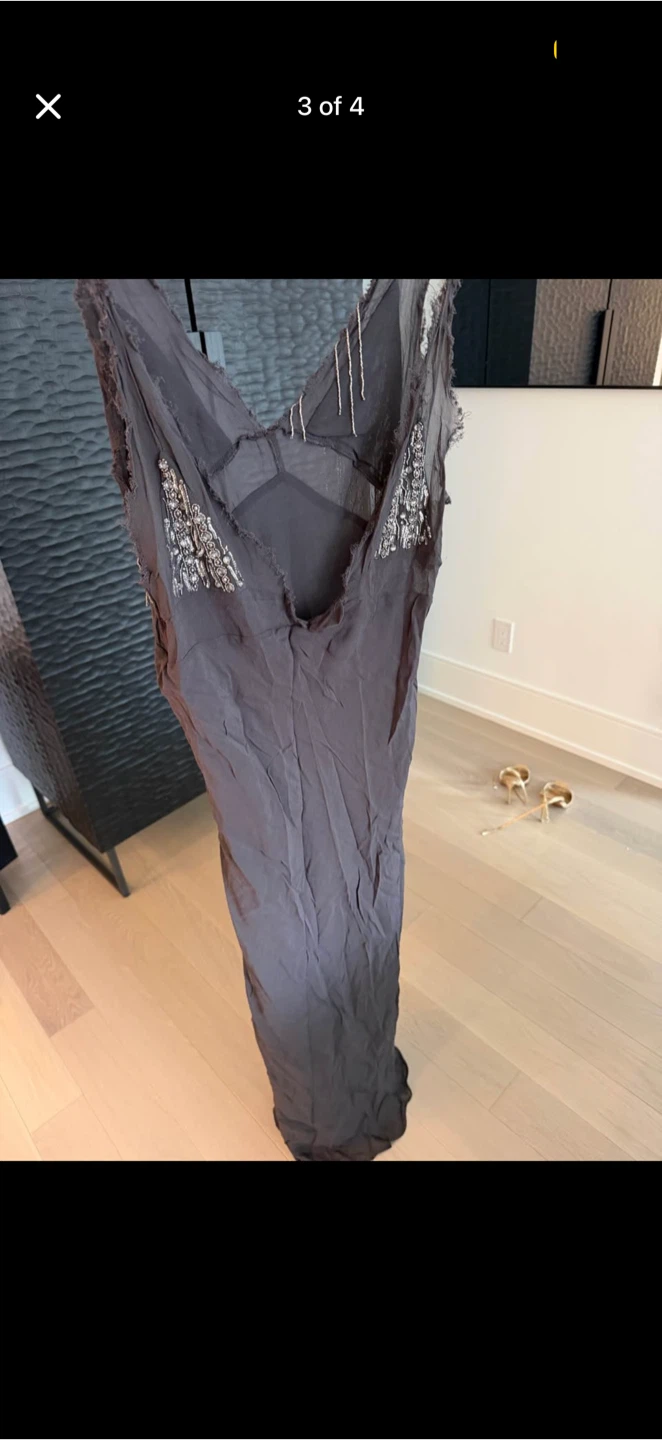 ZARA Maxi Dress with Embellishments - Size Medium - photo 2