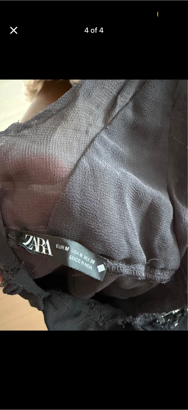ZARA Maxi Dress with Embellishments - Size Medium - photo 3