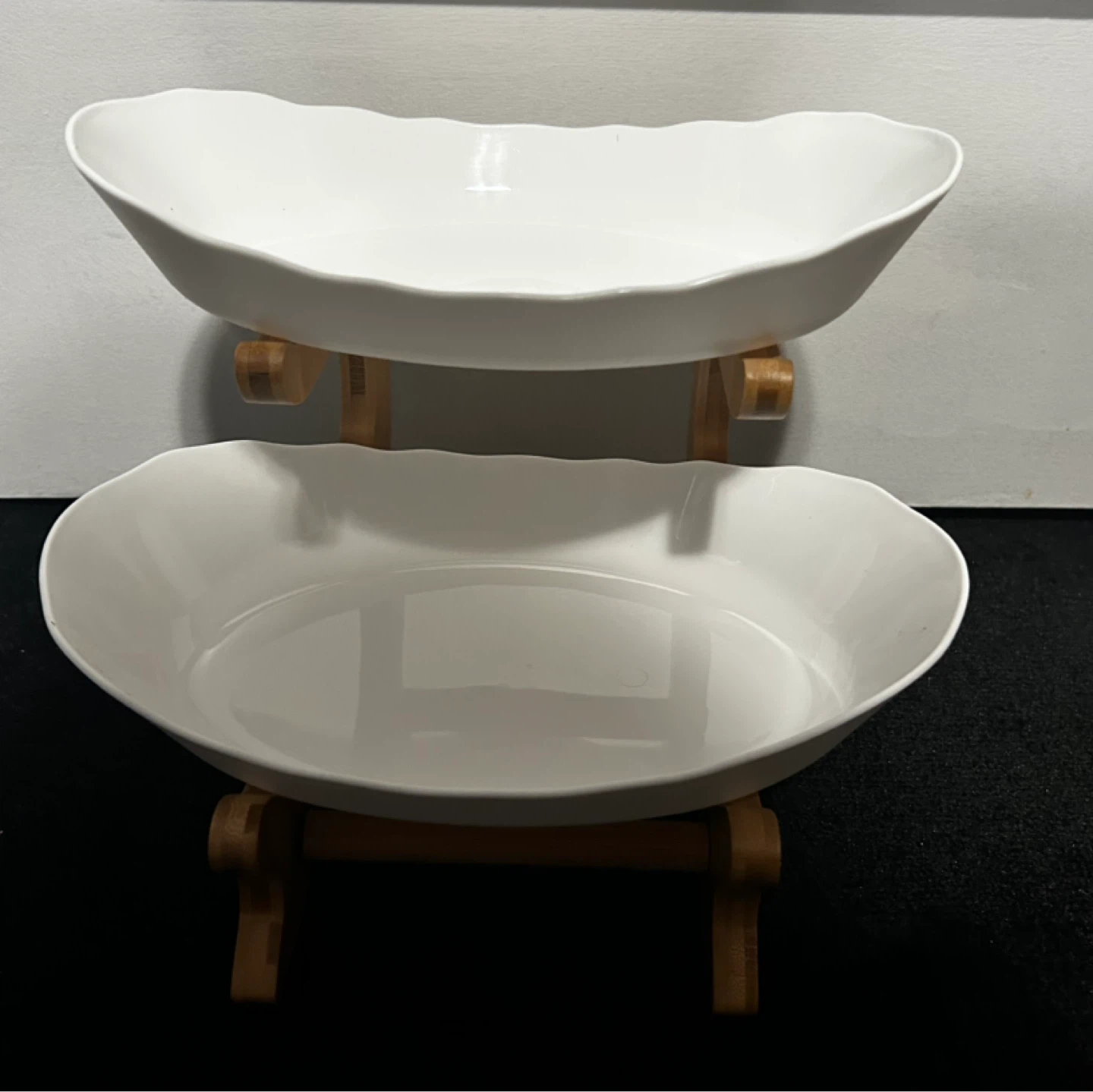 2-Tier Fruit Bowl Stand (plastic plates)
