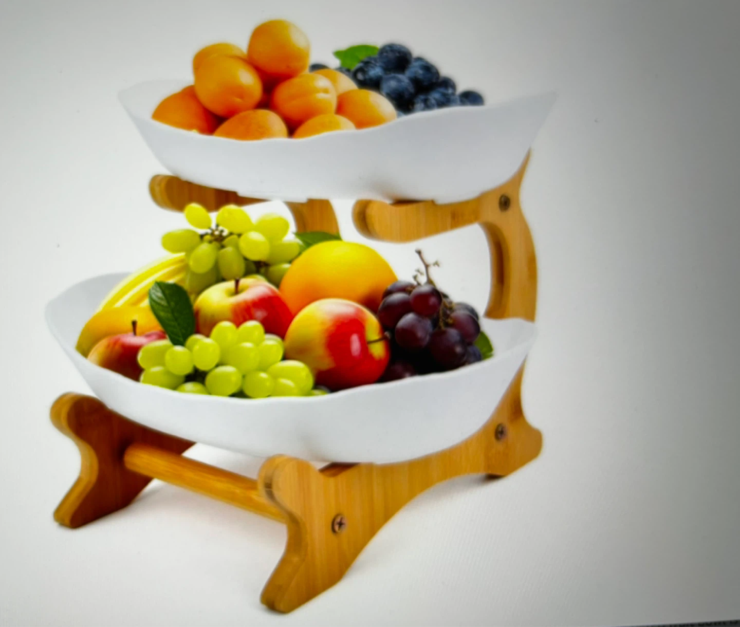 2-Tier Fruit Bowl Stand (plastic plates) - photo 4