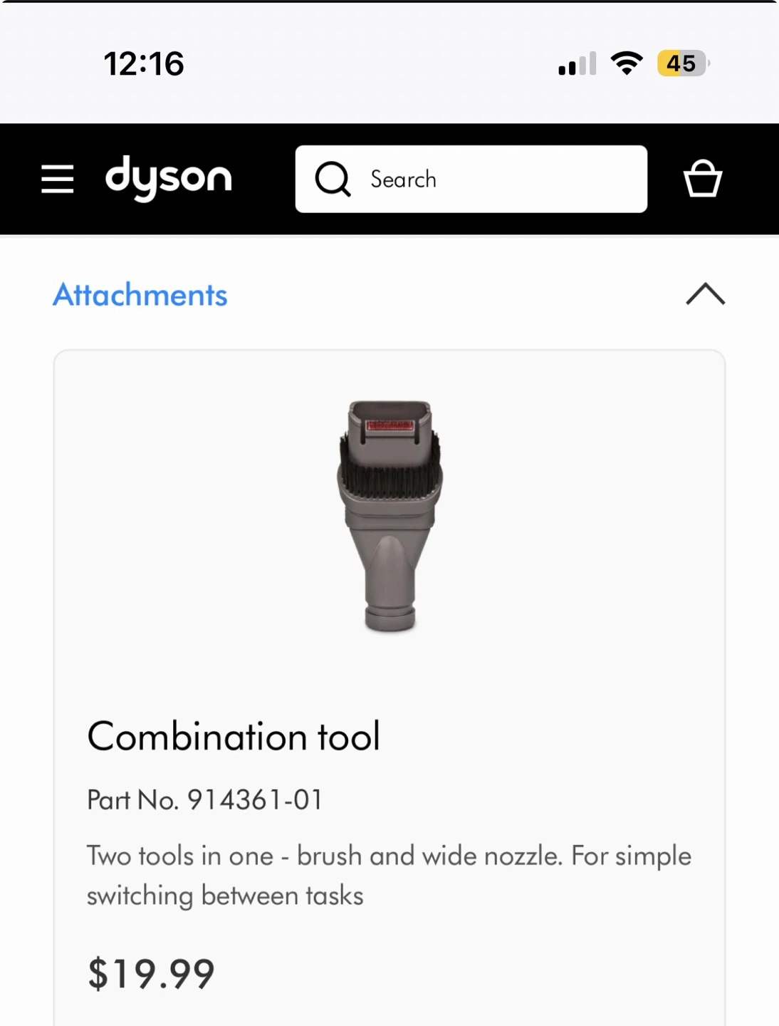 Dyson v6 White and Iron Cyclone parts for sale - photo 5