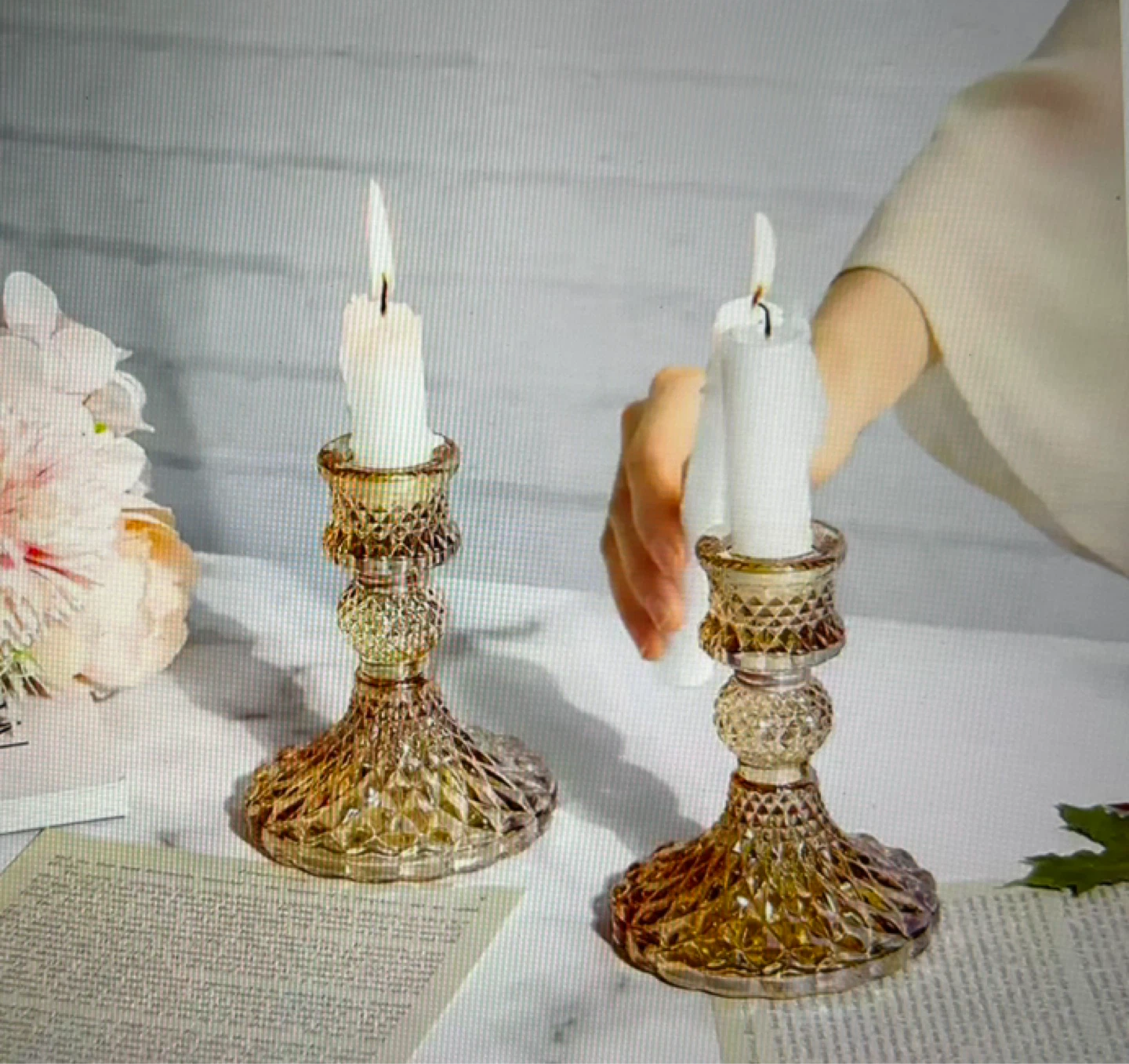 Glass Candle Holders (Set of 2) - photo 3