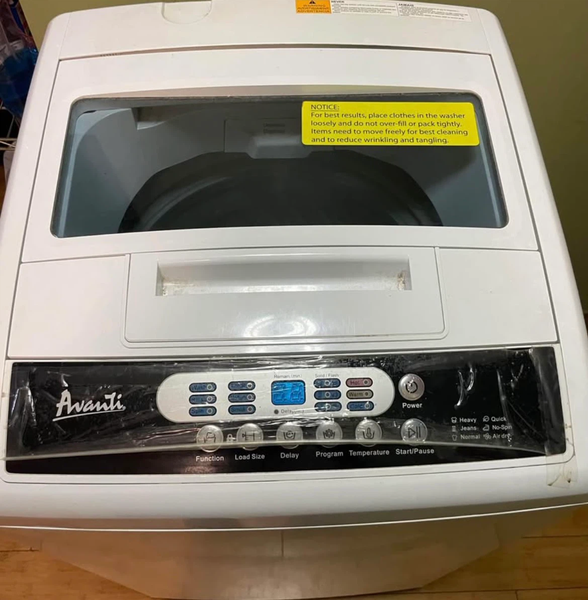 Avanti Top Load Washing Machine