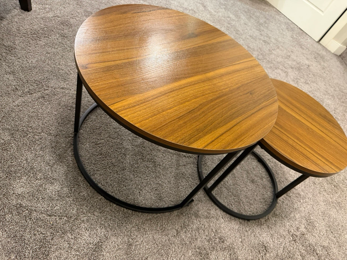 Nesting Coffee Tables - Wood Look Tops - photo 2