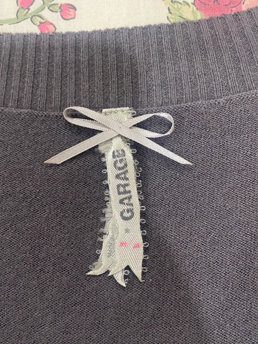 Vintage Y2K Garage Argyle Knit Babydoll Sweater - photo 2