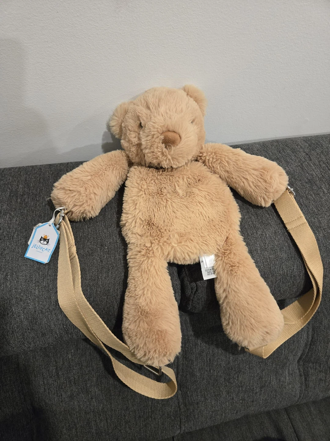 Smudge Bear Backpack jellycat