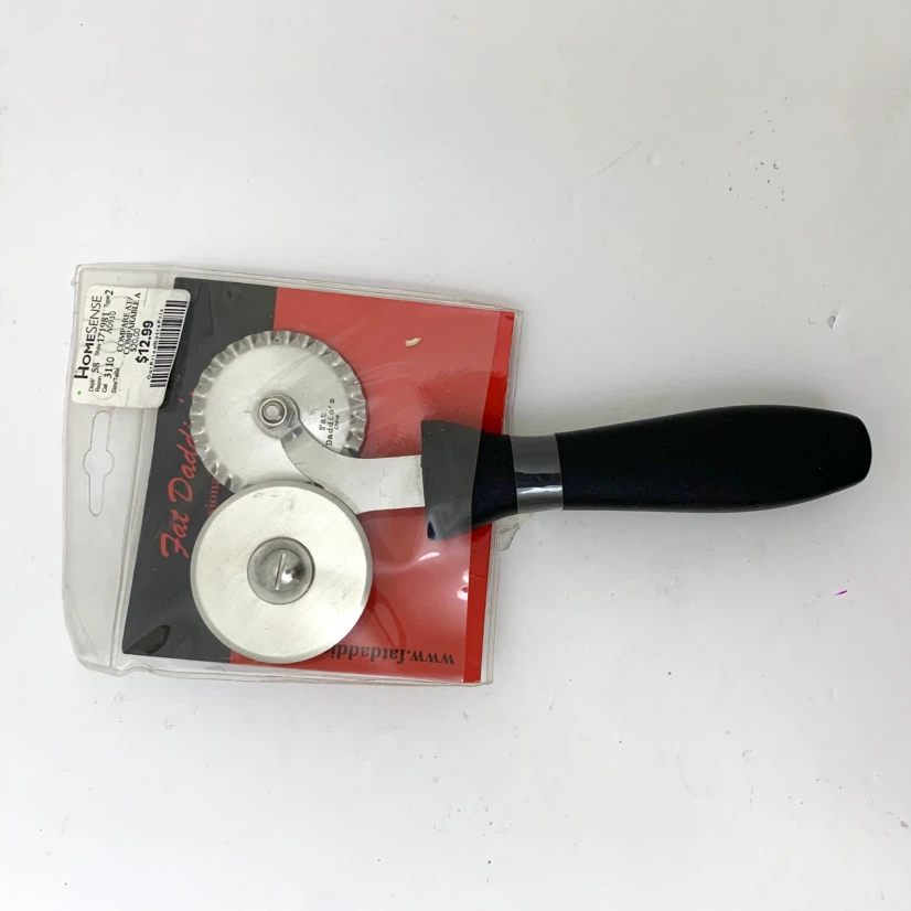 Pastry Wheel Cutter Double Wheel Dough Pizza Pasta Baking Tool