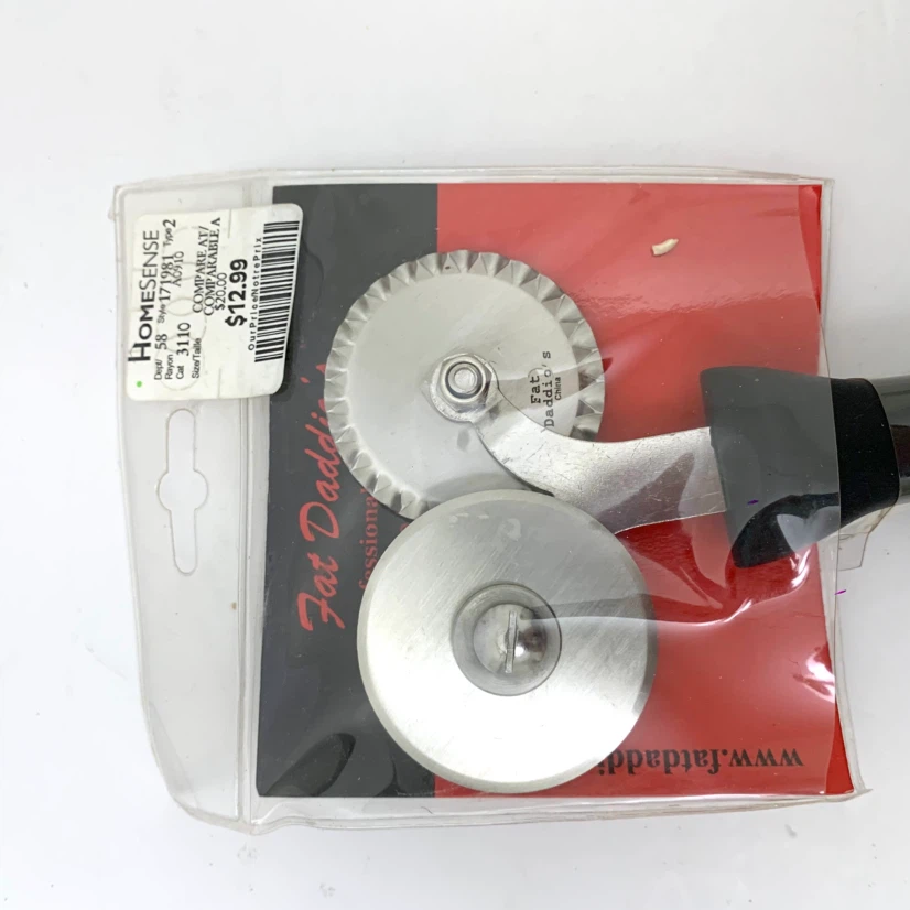 Pastry Wheel Cutter Double Wheel Dough Pizza Pasta Baking Tool - photo 2