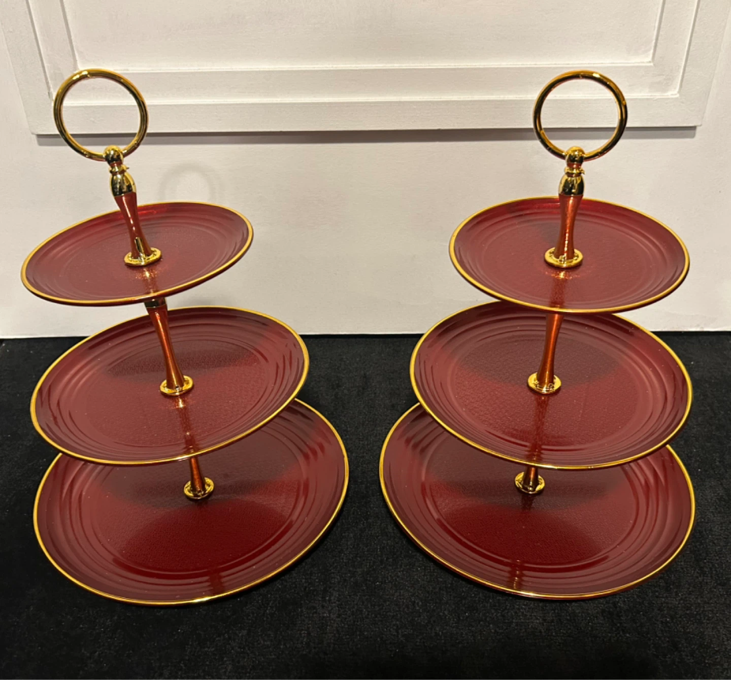 3-Tier Cake Stand Dessert Display Tower (Set of 2)