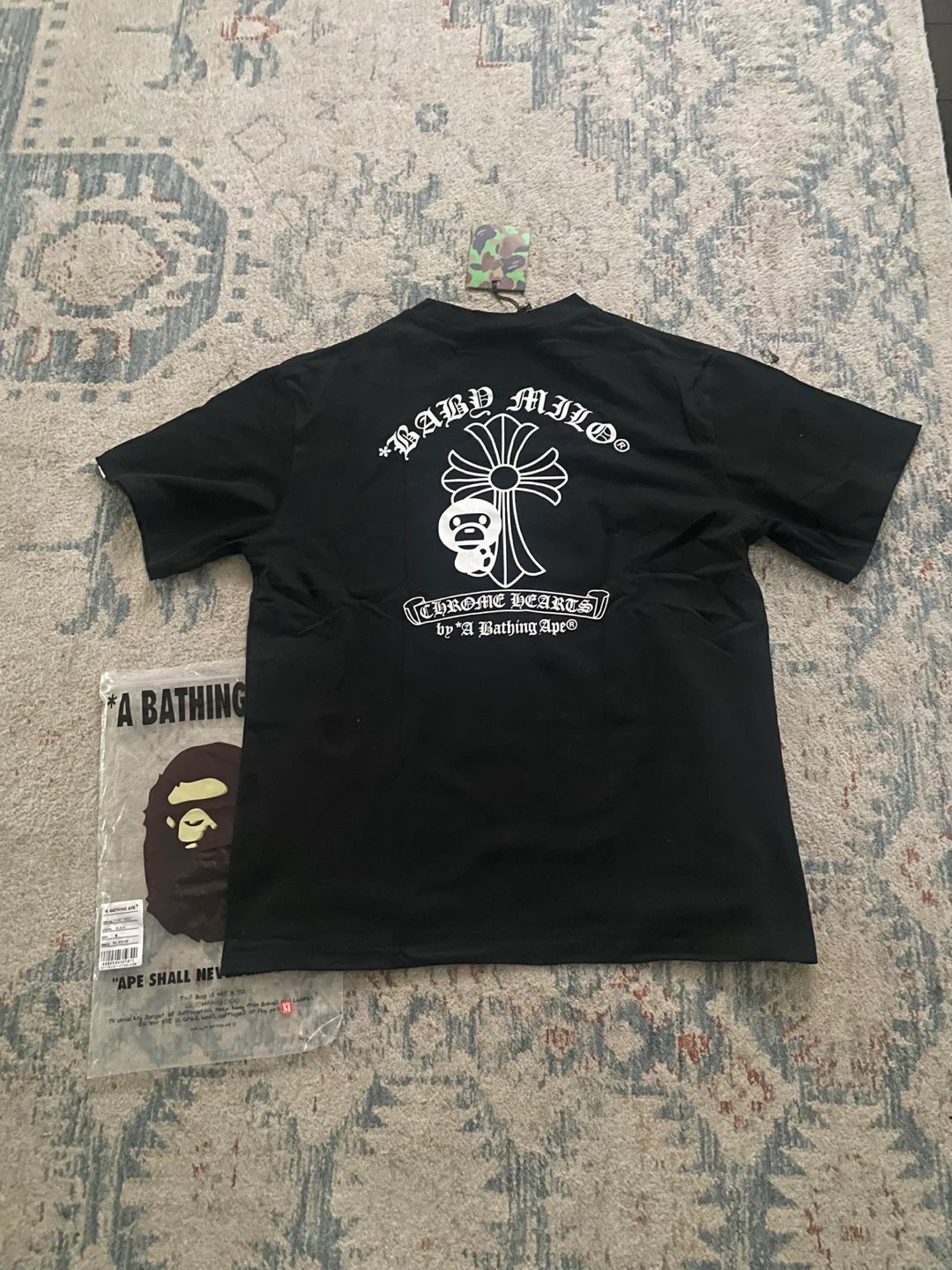 A Bathing Ape x Chrome Hearts Baby Milo T-Shirt - photo 3