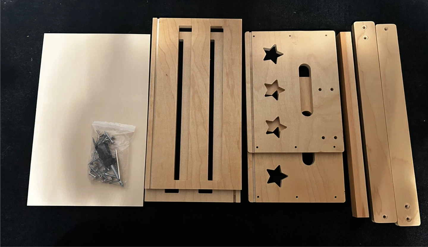 Wooden Hanging Rack and Storage Crate - photo 2