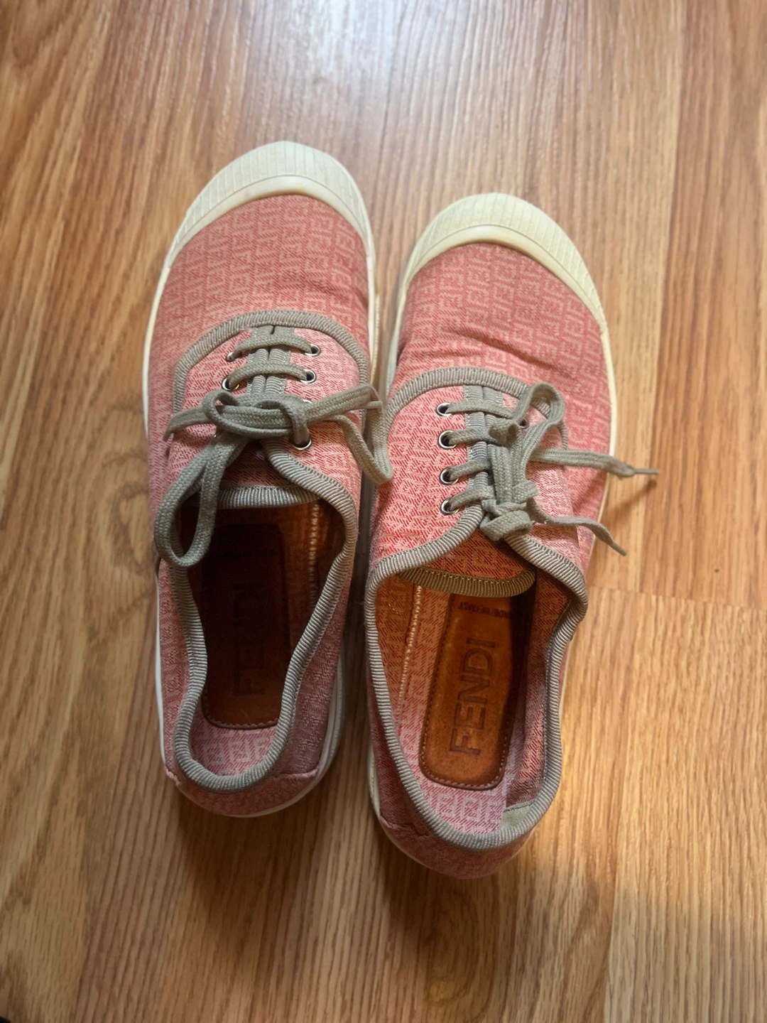 Fendi Canvas Sneakers - Size 36 - photo 4